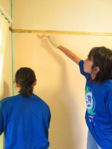 鍼灸院の壁紙塗り替え